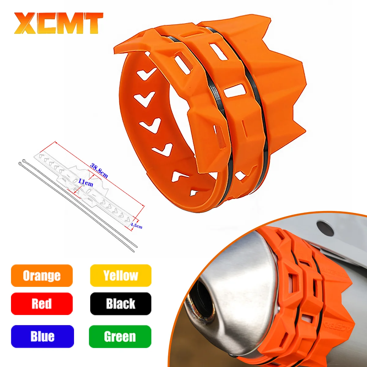 Universal Exhaust Protection Cover Motorcycle Exhaust Muffler Silencer Protector Guard For KTM SX EXC Motocross Dirt Pit Bike
Universal Exhaust Protection Cover Motorcycle Exhaust Muffler Silencer Protector Guard For KTM SX EXC Motocross Dirt Pit Bike