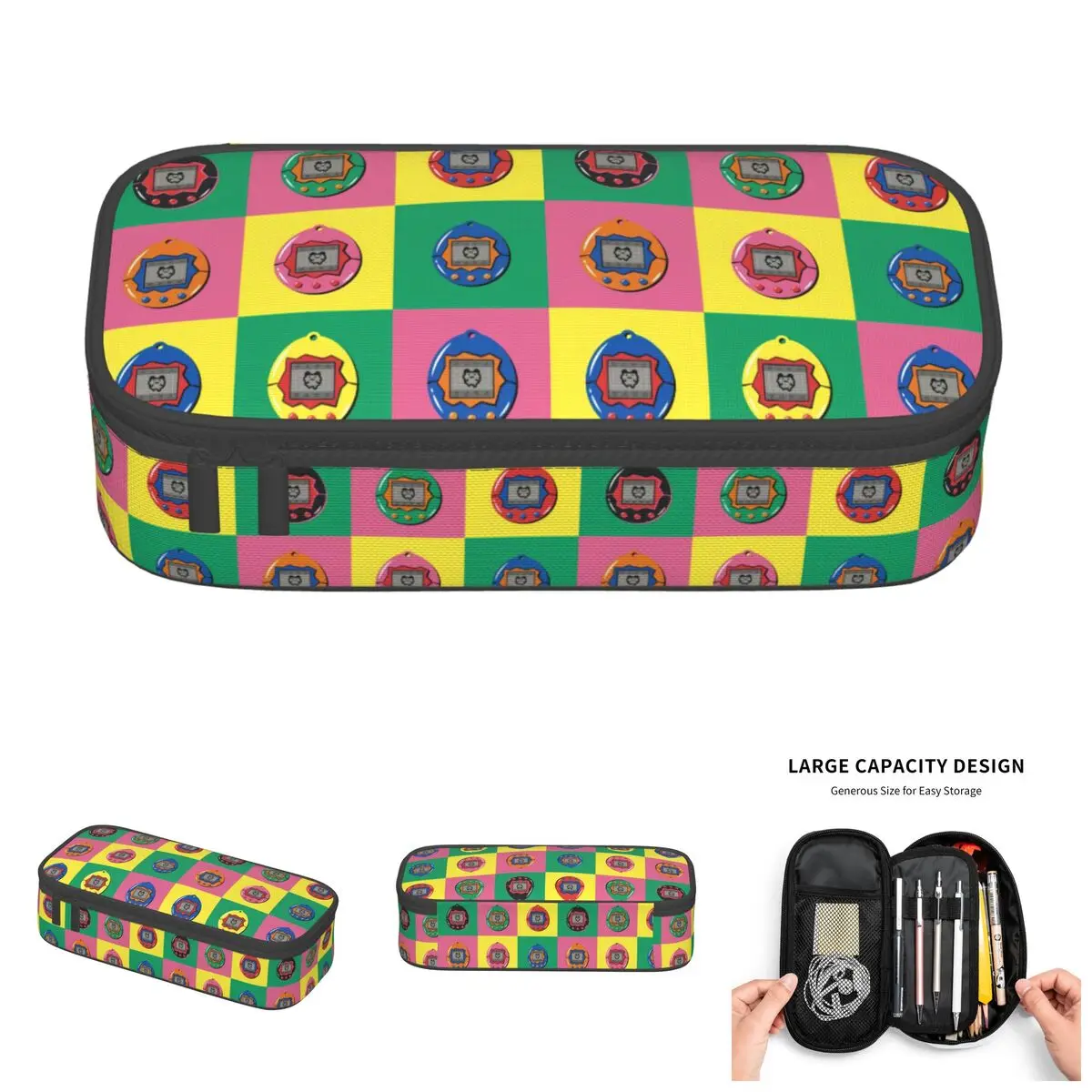 Cartoon Tamagotchi Feed Me Checkered Plaid Cute Pencil Case Girls Boys Large Capacity Game Anime Pencil Box School Accessories
Cartoon Tamagotchi Feed Me Checkered Plaid Cute Pencil Case Girls Boys Large Capacity Game Anime Pencil Box School Accessories