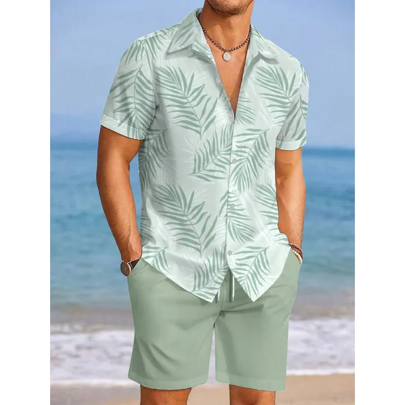 Hawaii Short Sleeve Seven Sleeve Set Men's Clothing Four Seasons Suitable Short Sleeve Summer Wear Cross Border
Hawaii Short Sleeve Seven Sleeve Set Men's Clothing Four Seasons Suitable Short Sleeve Summer Wear Cross Border