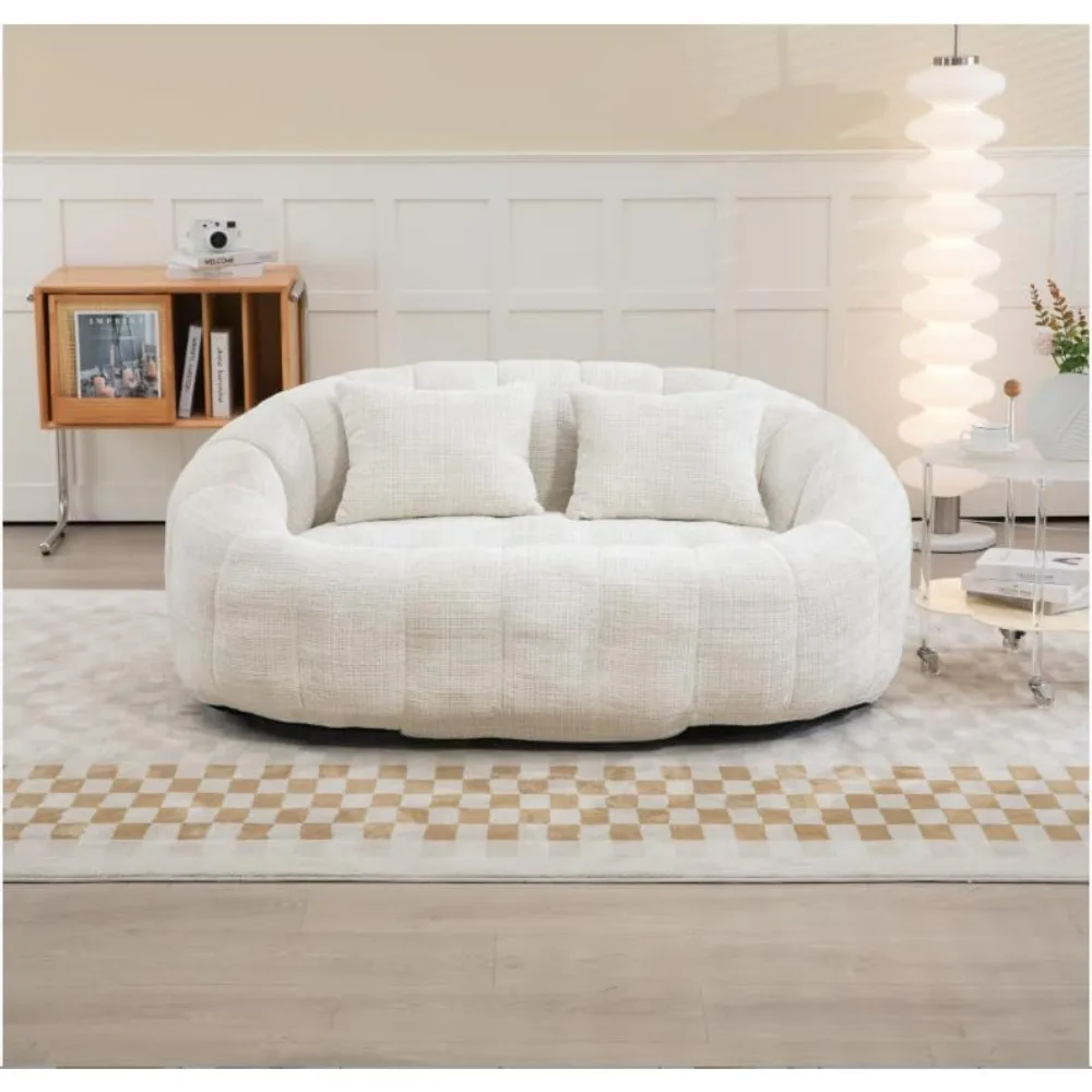 Bean bag sofa, , giant chair, round lazy sofa with wide backrest for living room, reading room, bedroom
Bean bag sofa, , giant chair, round lazy sofa with wide backrest for living room, reading room, bedroom