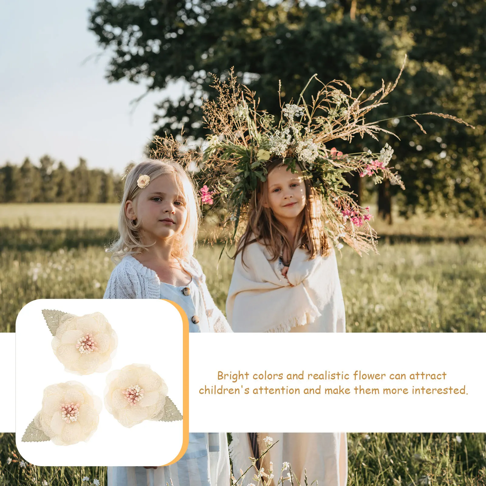 3Pcs Net Flower Hair Clips Smooth Alloy Accessories Realistic Floral Barrettes for Birthday Party 
3Pcs Net Flower Hair Clips Smooth Alloy Accessories Realistic Floral Barrettes for Birthday Party