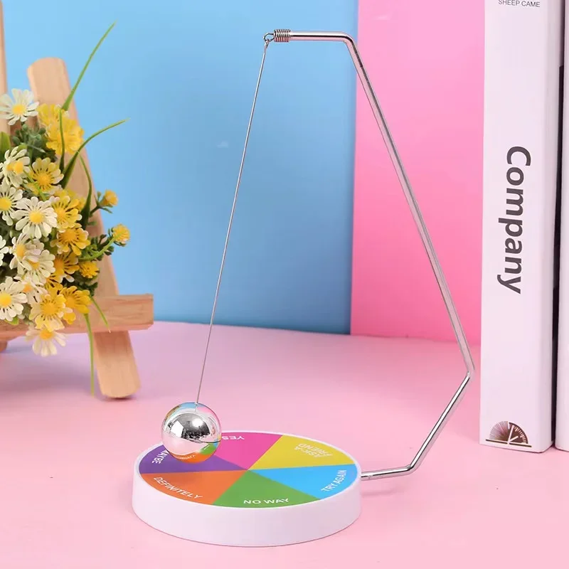 Creative Lucky Decision Ball Prophecy Decision Pendulum Selector Magnetic Pendulum Game Funny Fate Fun Home Desktop Decoration
Creative Lucky Decision Ball Prophecy Decision Pendulum Selector Magnetic Pendulum Game Funny Fate Fun Home Desktop Decoration