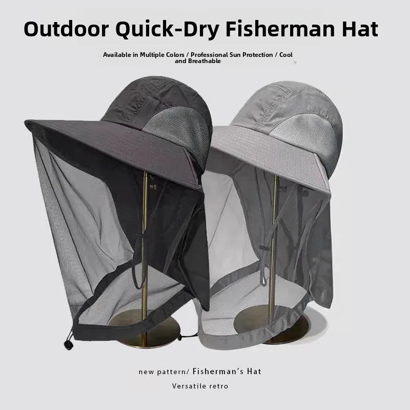 Sun Protection Fishing Hat Men's UPF40+ UV Protection Breathable Mesh Fishing Net Style Adjustable Unisex Summer Travel Cap
Sun Protection Fishing Hat Men's UPF40+ UV Protection Breathable Mesh Fishing Net Style Adjustable Unisex Summer Travel Cap