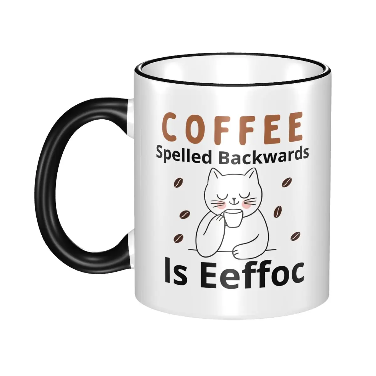 Funny Cat Meme Coffee Spelled Backwards Is Eeffoc Coffee Mugs Novelty Tea Cups For Bedroom
Funny Cat Meme Coffee Spelled Backwards Is Eeffoc Coffee Mugs Novelty Tea Cups For Bedroom