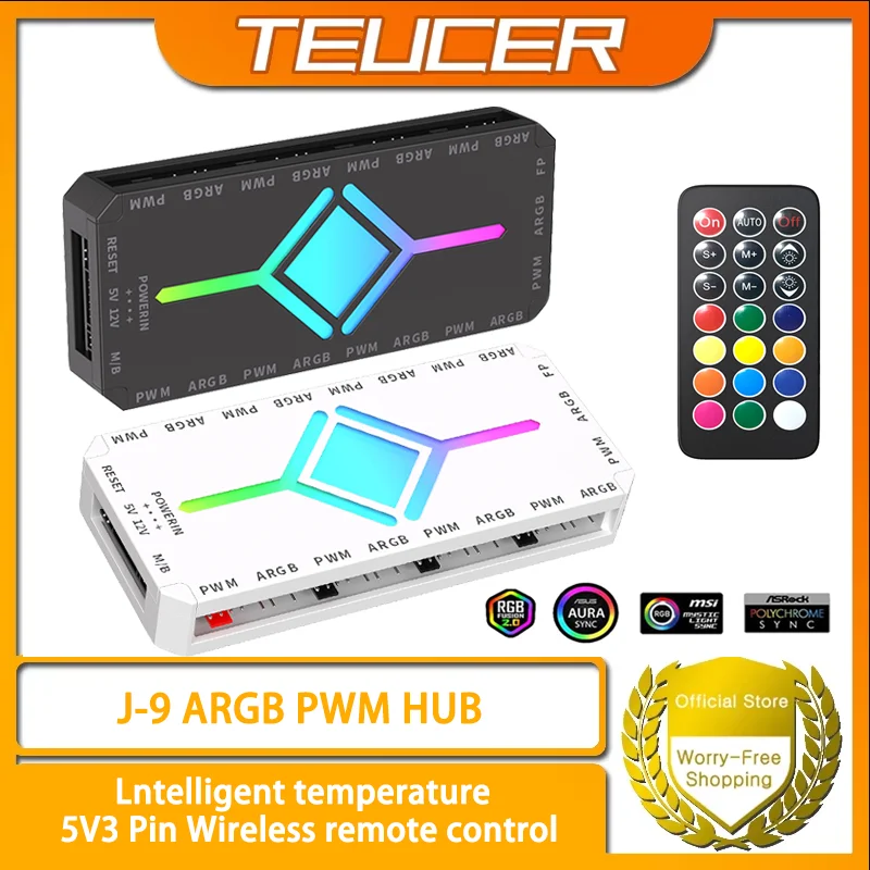 Вентилятор TEUCER, интеллектуальный контроль температуры, 5 В, 3-контактный, божественная синхронизация света, концентратор ARGB, ШИМ-концентратор, беспроводной пульт дистанционного управления
Вентилятор TEUCER, интеллектуальный контроль температуры, 5 В, 3-контактный, божественная синхронизация света, концентратор ARGB, ШИМ-концентратор, беспроводной пульт дистанционного управления