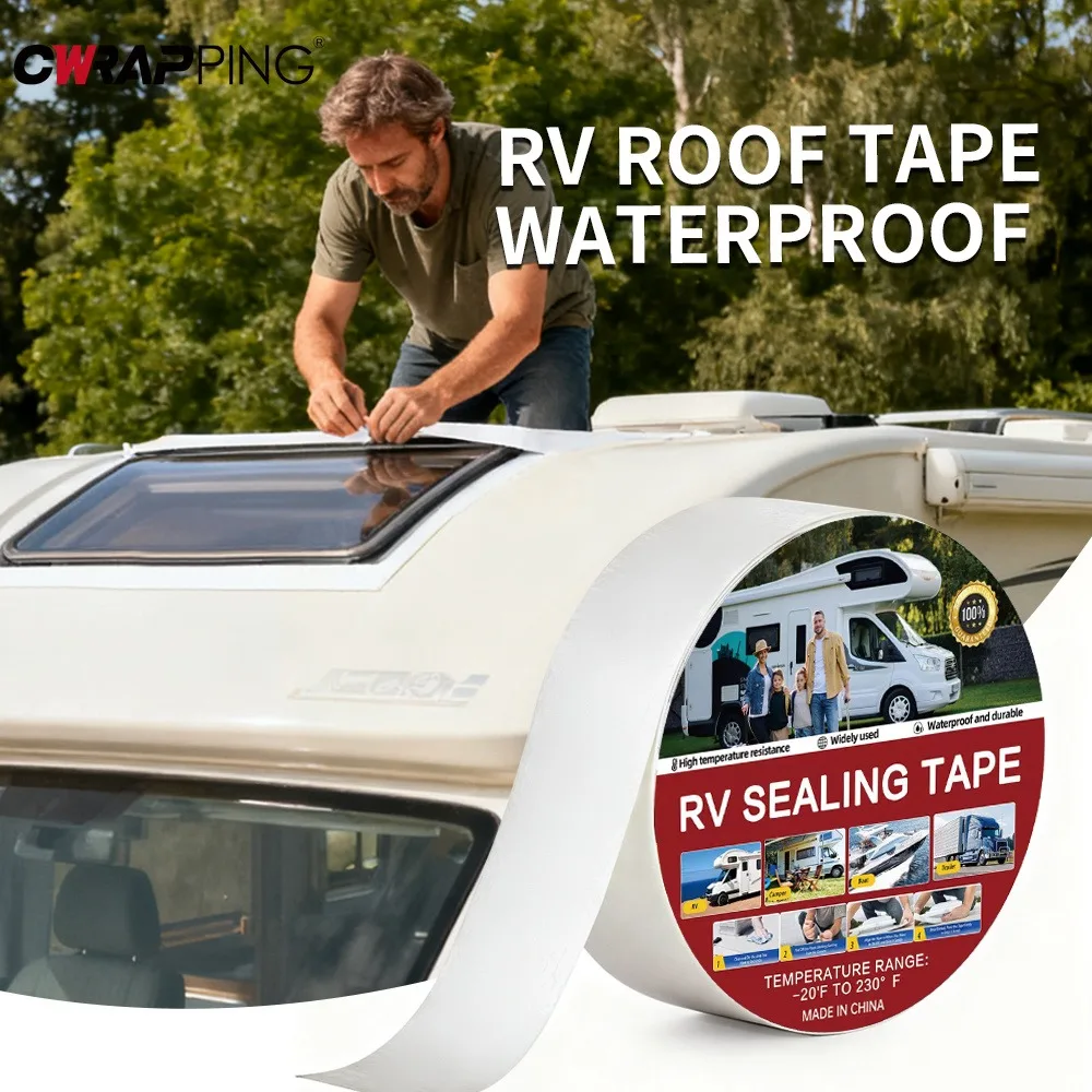 Waterproof Sealant Roofing Tape Rv Motorhome Accessories Camping Car Accessory for Roof Repair Campervan Gadgets Caravan Parts
Waterproof Sealant Roofing Tape Rv Motorhome Accessories Camping Car Accessory for Roof Repair Campervan Gadgets Caravan Parts
