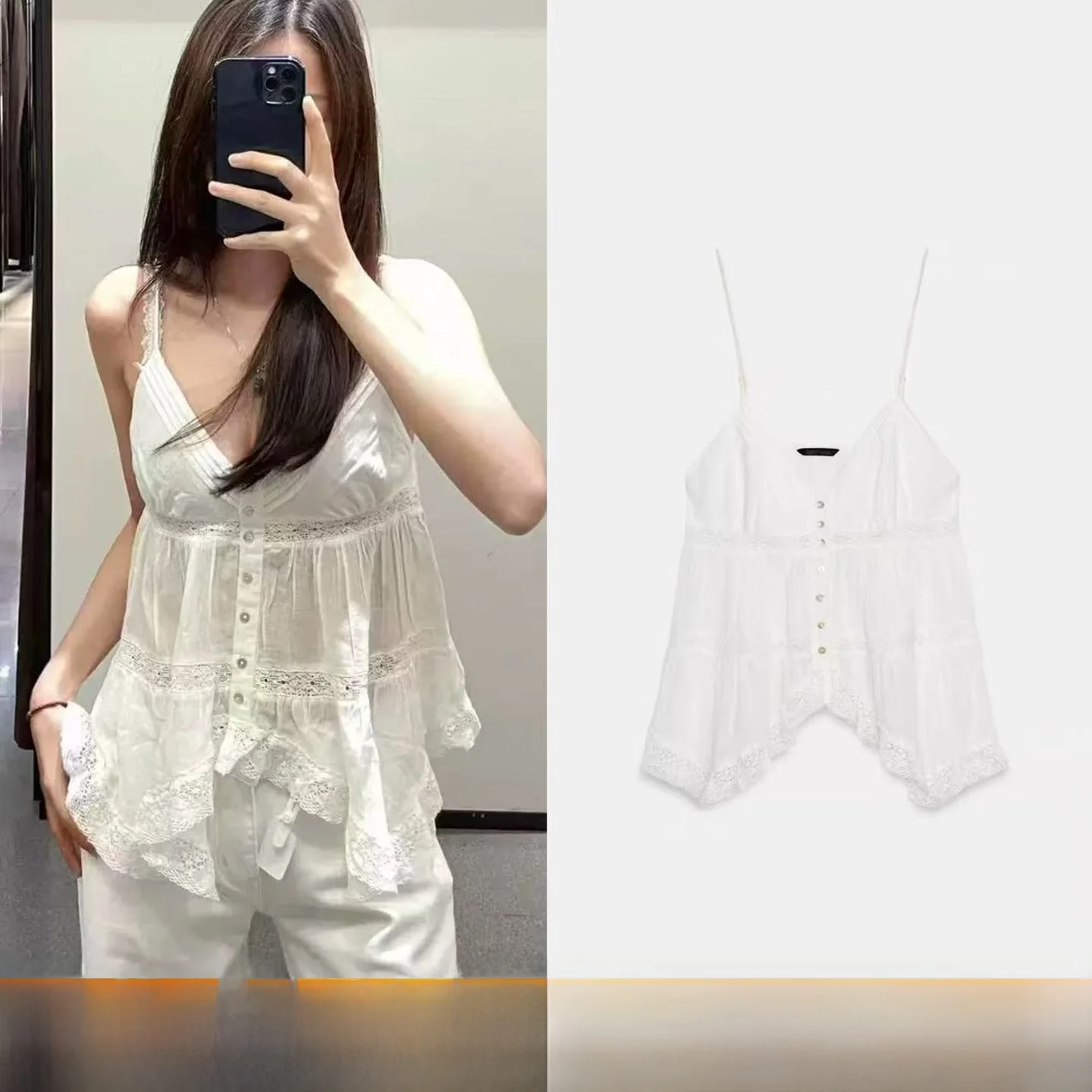 Sweet Style Embroidered Asymmetric Layering Casual Strap Top Women's Vest Outerwear Knot Single Button Chinese Fashion
Sweet Style Embroidered Asymmetric Layering Casual Strap Top Women's Vest Outerwear Knot Single Button Chinese Fashion