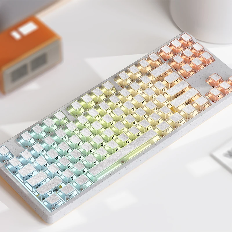 pattern leather keycap side engraved light-transmitting original height PBT + PC material four-sided light-transmitting keyca
pattern leather keycap side engraved light-transmitting original height PBT + PC material four-sided light-transmitting keyca