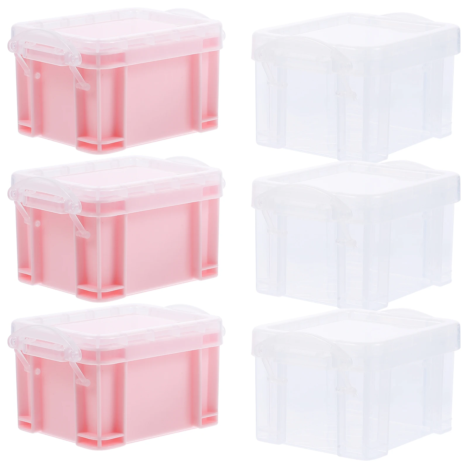 6pcs Small Transparent Storage Containers With Lid Plastic Boxes For Jewelry Earring Cosmetics Stackable Portable Multi-Use Home 
6pcs Small Transparent Storage Containers With Lid Plastic Boxes For Jewelry Earring Cosmetics Stackable Portable Multi-Use Home