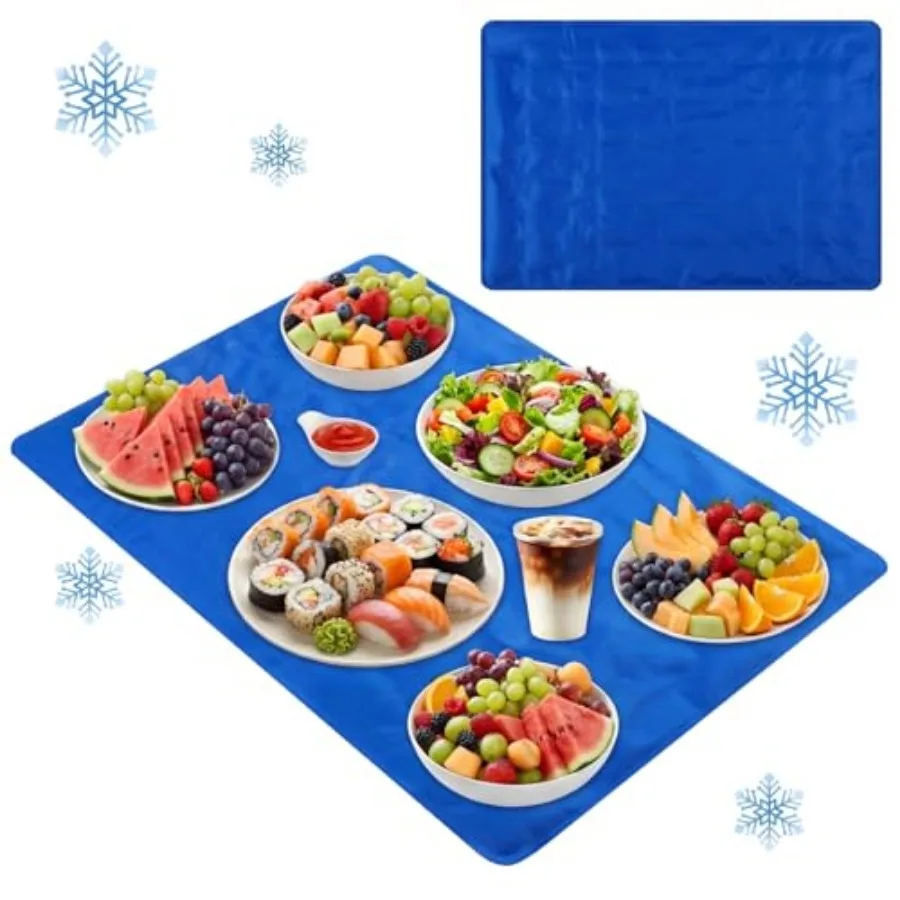 2 Pcs Dark Etra Large Reusable Freezable Ice Mat for Buffet Chilled Serving Tray Cooling Charcuterie Cooler for Food Cheese Del
2 Pcs Dark Etra Large Reusable Freezable Ice Mat for Buffet Chilled Serving Tray Cooling Charcuterie Cooler for Food Cheese Del