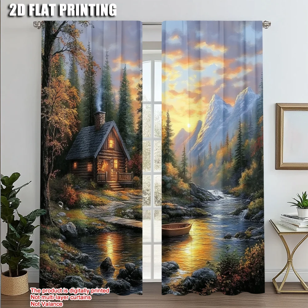 2pcs, Curtains 2D print Garden Polyester Easy Install (without rod) Decorations Clearance Ldeal for Bedroom, Living Room,
2pcs, Curtains 2D print Garden Polyester Easy Install (without rod) Decorations Clearance Ldeal for Bedroom, Living Room,