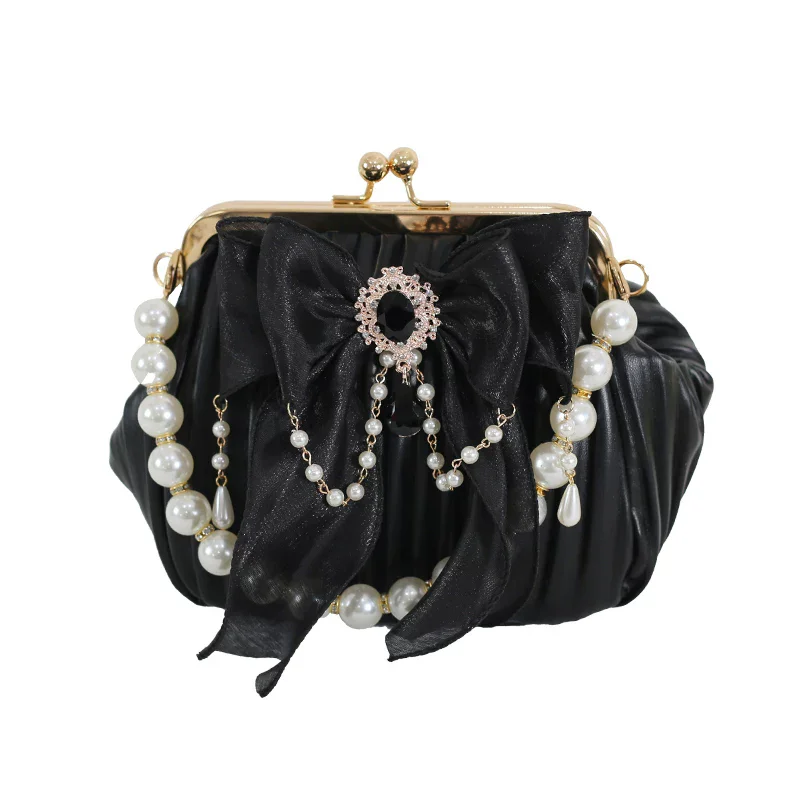 Original Handmade Pearl Bow Bag Lolita Classic Lady Shell Bag Retro Crossbody Bag Cheongsam Matching Bag
Original Handmade Pearl Bow Bag Lolita Classic Lady Shell Bag Retro Crossbody Bag Cheongsam Matching Bag