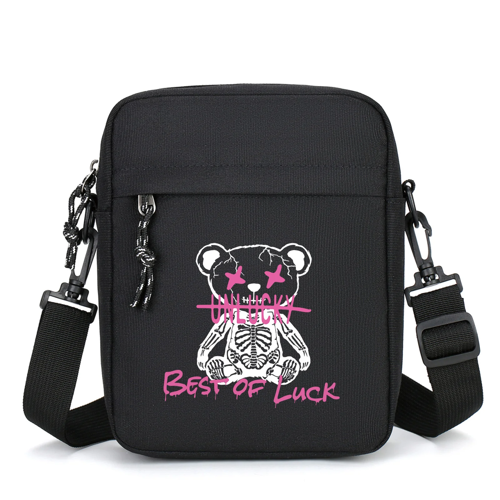 Black Fashion Versatile Lucky Bear Print Crossbody Bag Large Capacity Shoulder Bag Phone Purse for Daily Commute Gift for Others
Black Fashion Versatile Lucky Bear Print Crossbody Bag Large Capacity Shoulder Bag Phone Purse for Daily Commute Gift for Others