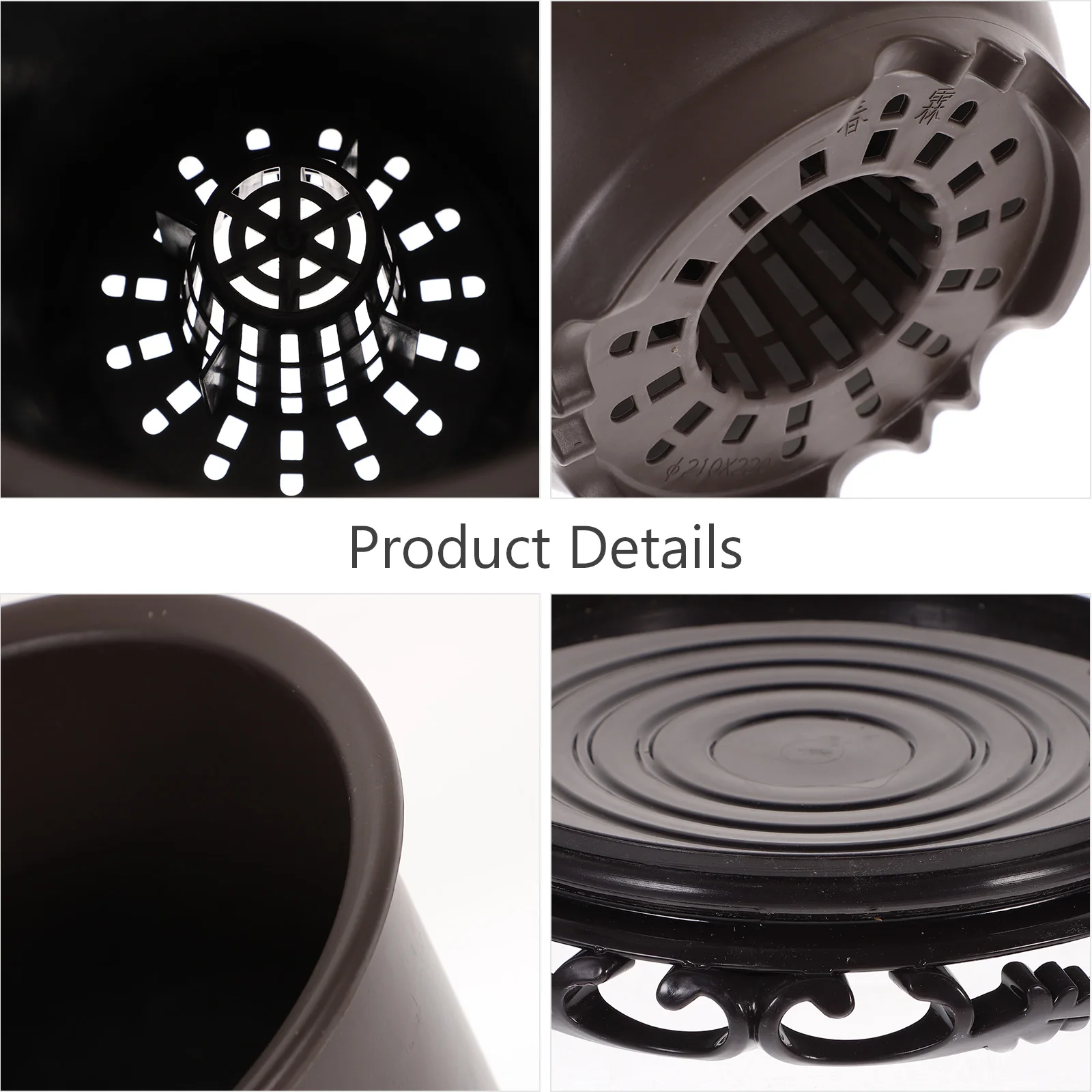 1Set High-Performance Plastic Orchid Nursery Pot Lightweight Flowerpot Indoor Bonsai Plant Pot Gardening Flowerpot with Base
1Set High-Performance Plastic Orchid Nursery Pot Lightweight Flowerpot Indoor Bonsai Plant Pot Gardening Flowerpot with Base