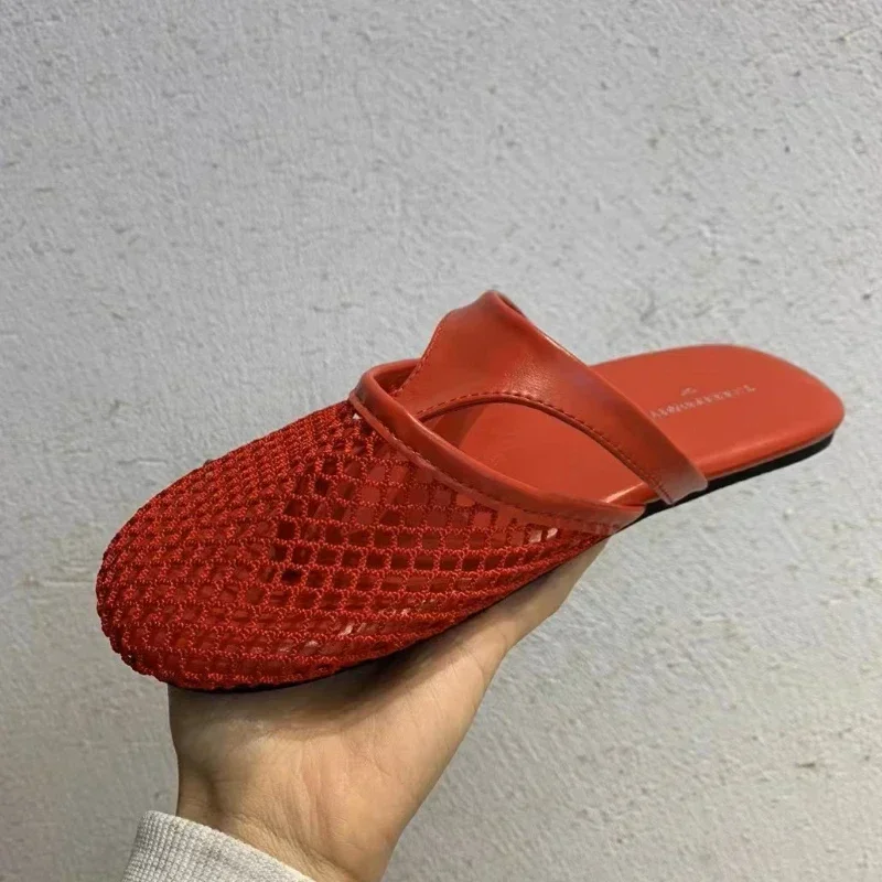 Mesh Designer Flats Slippers Casual Women's Sandals Fashion Woman Shoes 2025 Summer Beach Flip Flops New Dress Mujer Sandalias
Mesh Designer Flats Slippers Casual Women's Sandals Fashion Woman Shoes 2025 Summer Beach Flip Flops New Dress Mujer Sandalias