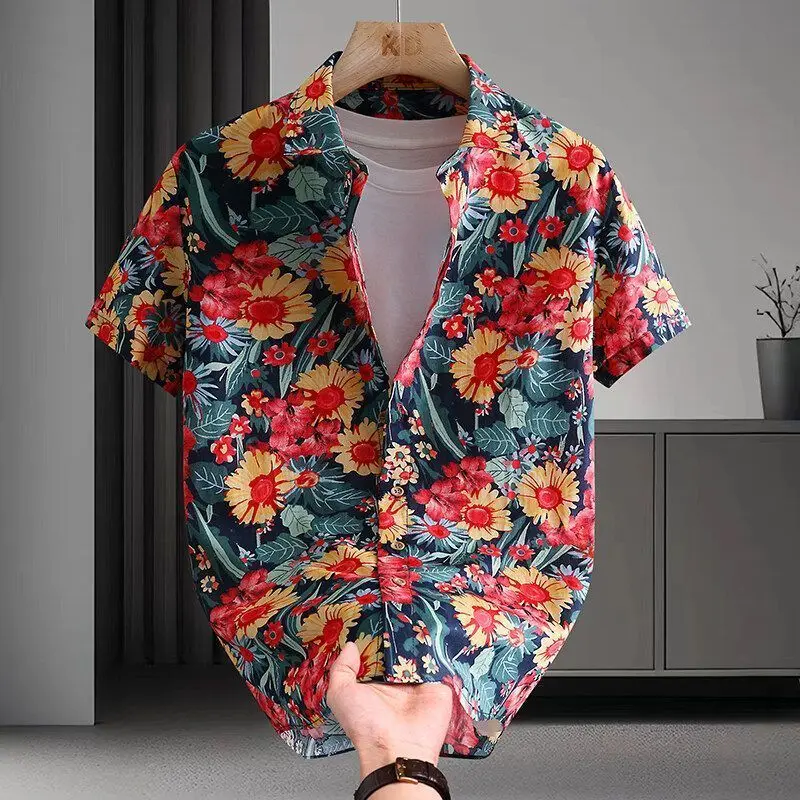 Cool Touch Floral Short Sleeve Shirt for Men 2026 Summer Fashion Slim Fit Casual Top
Cool Touch Floral Short Sleeve Shirt for Men 2026 Summer Fashion Slim Fit Casual Top
