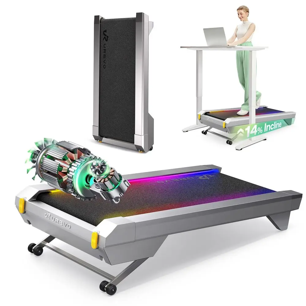 CyberPad Smart Walking Pad with 14 Auto Incline, Brushless Motorized Under Desk Treadmill for Home Office Fitness, Elegant Spee
CyberPad Smart Walking Pad with 14 Auto Incline, Brushless Motorized Under Desk Treadmill for Home Office Fitness, Elegant Spee