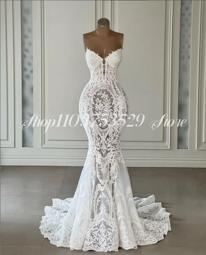 Fashion Lace Mermaid Wedding Dress 2025 v Neck Sleeveless Lace Appliques African Formal Occasion Beach Dresses matrimonio
Fashion Lace Mermaid Wedding Dress 2025 v Neck Sleeveless Lace Appliques African Formal Occasion Beach Dresses matrimonio