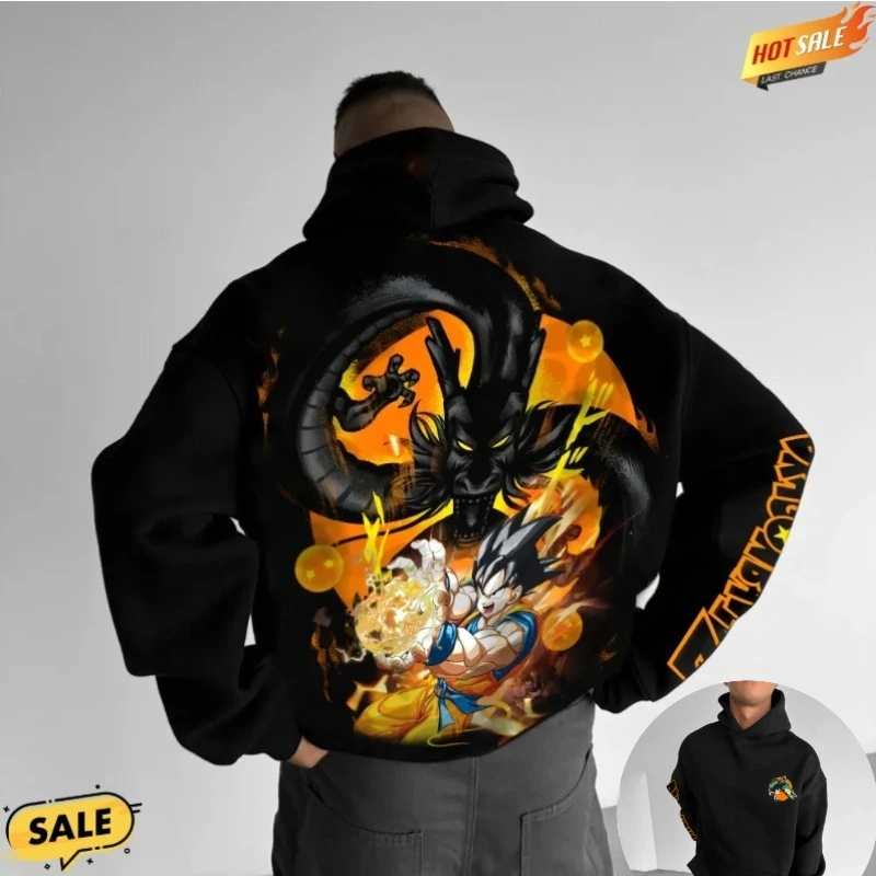 Мужская хлопковая толстовка с капюшоном Dragon Ball, осенне-зимняя коллекция 2026, уличная одежда с аниме-принтом, свободный крой, повседневная модель
Мужская хлопковая толстовка с капюшоном Dragon Ball, осенне-зимняя коллекция 2026, уличная одежда с аниме-принтом, свободный крой, повседневная модель