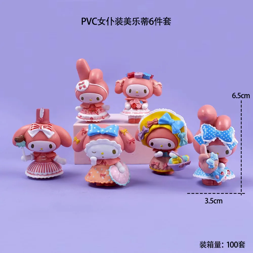 Милые модные декоративные фигурки Kulomi, чаепитие, горничная, наряд, Sanrio Melody, модель из ПВХ, кукла, девочка, сердце, детские игрушки, украшение торта
Милые модные декоративные фигурки Kulomi, чаепитие, горничная, наряд, Sanrio Melody, модель из ПВХ, кукла, девочка, сердце, детские игрушки, украшение торта