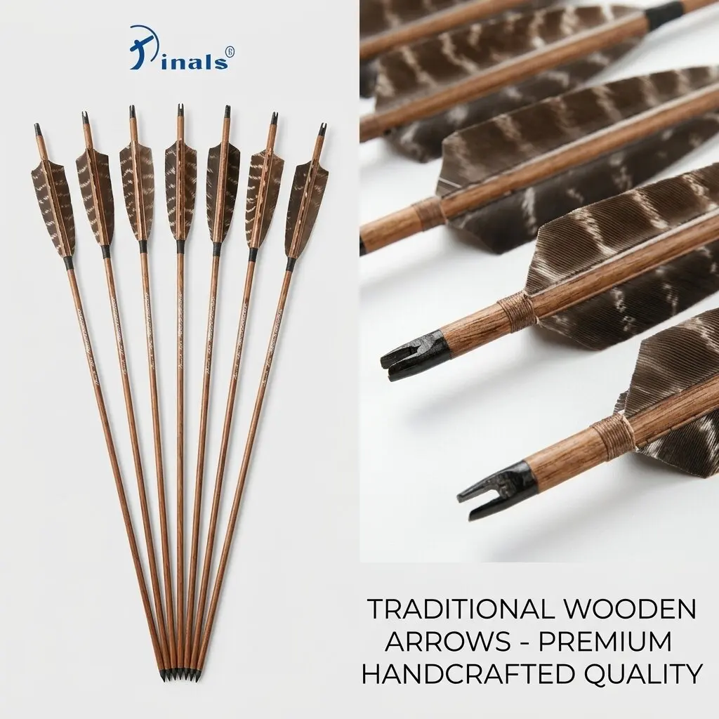 Pinals Archery Carbon Arrows Wood Skin Spine 400 500 600 ID6.2 Turkey Feathers Vanes Compound Recurve Traditional Bow Hunting
Pinals Archery Carbon Arrows Wood Skin Spine 400 500 600 ID6.2 Turkey Feathers Vanes Compound Recurve Traditional Bow Hunting