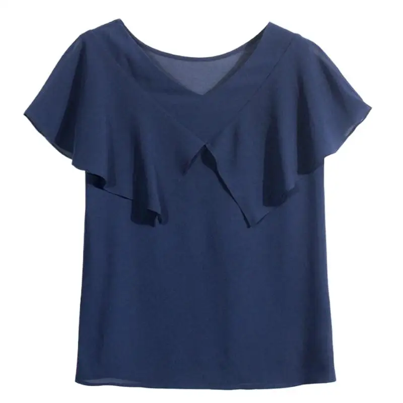 Summer Fashion Women Blouses&Shirts Solid Chiffon Elegant Office Tops Women Base Butterfly Sleeve Tops
Summer Fashion Women Blouses&Shirts Solid Chiffon Elegant Office Tops Women Base Butterfly Sleeve Tops