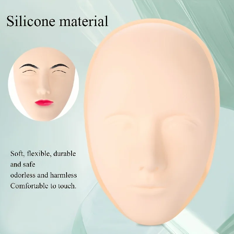 5D Facial Tattoo Training Head Silicone Tattoo Practice Skin Makeup Microblading Lip Eyebrow Practice Skin for Beginners
5D Facial Tattoo Training Head Silicone Tattoo Practice Skin Makeup Microblading Lip Eyebrow Practice Skin for Beginners