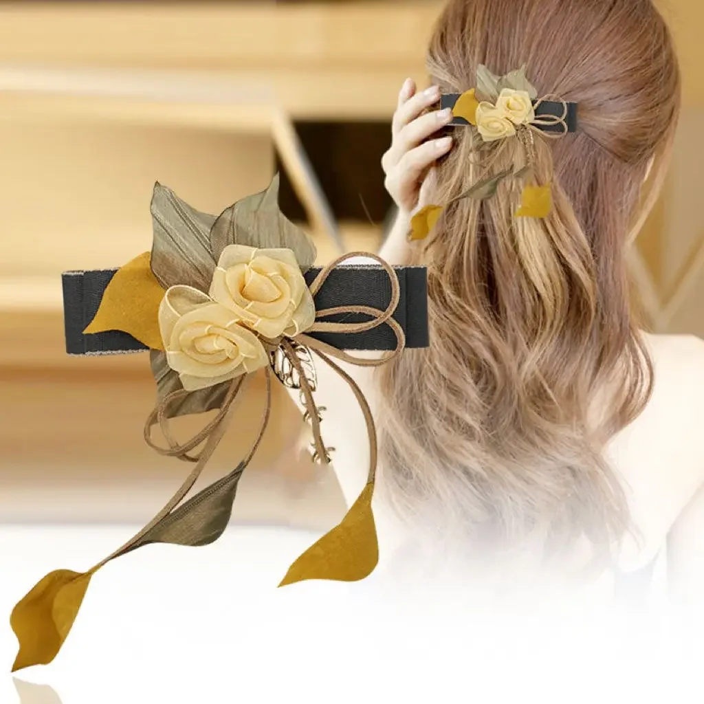 Korean Style Hair Clip Banquet Accessories Adult Versatile Retro Elegant Champagne Simple Large Headwear for Women
Korean Style Hair Clip Banquet Accessories Adult Versatile Retro Elegant Champagne Simple Large Headwear for Women