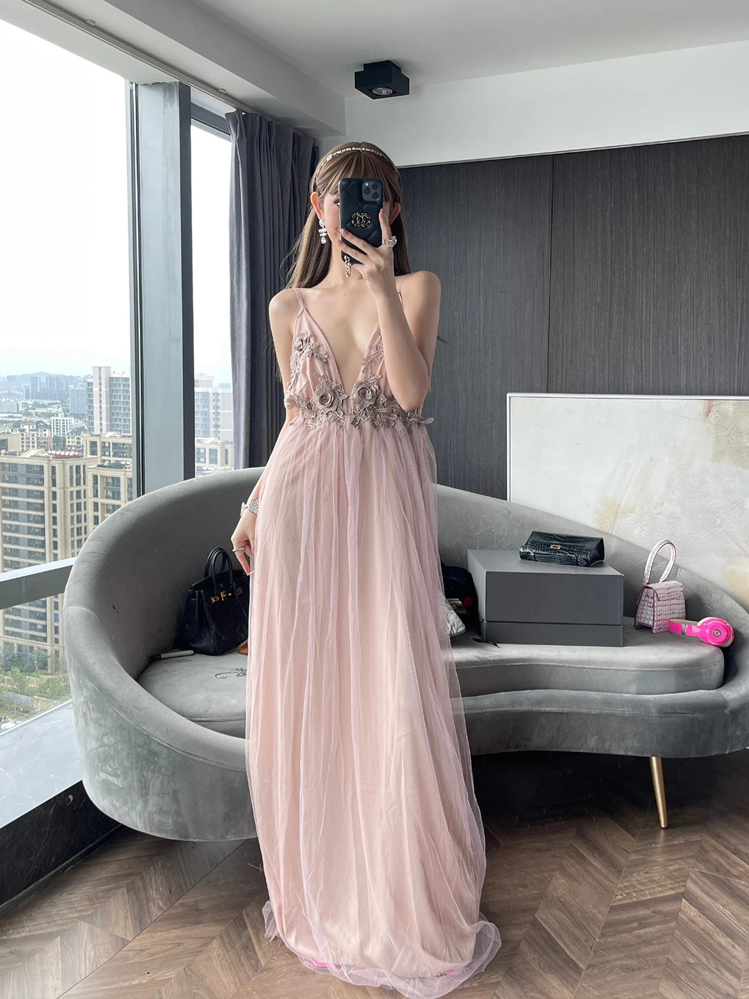 Spaghetti Straps V-neck Cocktail Dress Women Pink Applique Backless Evening Gowns Elegant Sexy Tulle Patchwork Prom Dresses
Spaghetti Straps V-neck Cocktail Dress Women Pink Applique Backless Evening Gowns Elegant Sexy Tulle Patchwork Prom Dresses
