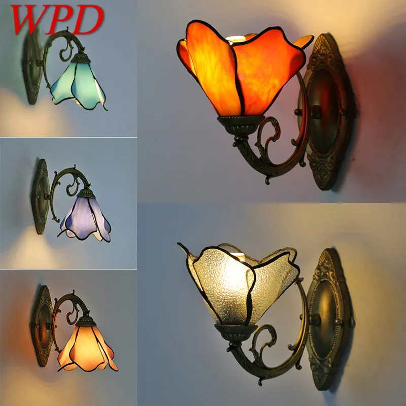WPD Tiffany Wall Lamp LED Creative Design Glass Sconce Bed Light for Home Living Room Bedroom Aisle Decor
WPD Tiffany Wall Lamp LED Creative Design Glass Sconce Bed Light for Home Living Room Bedroom Aisle Decor