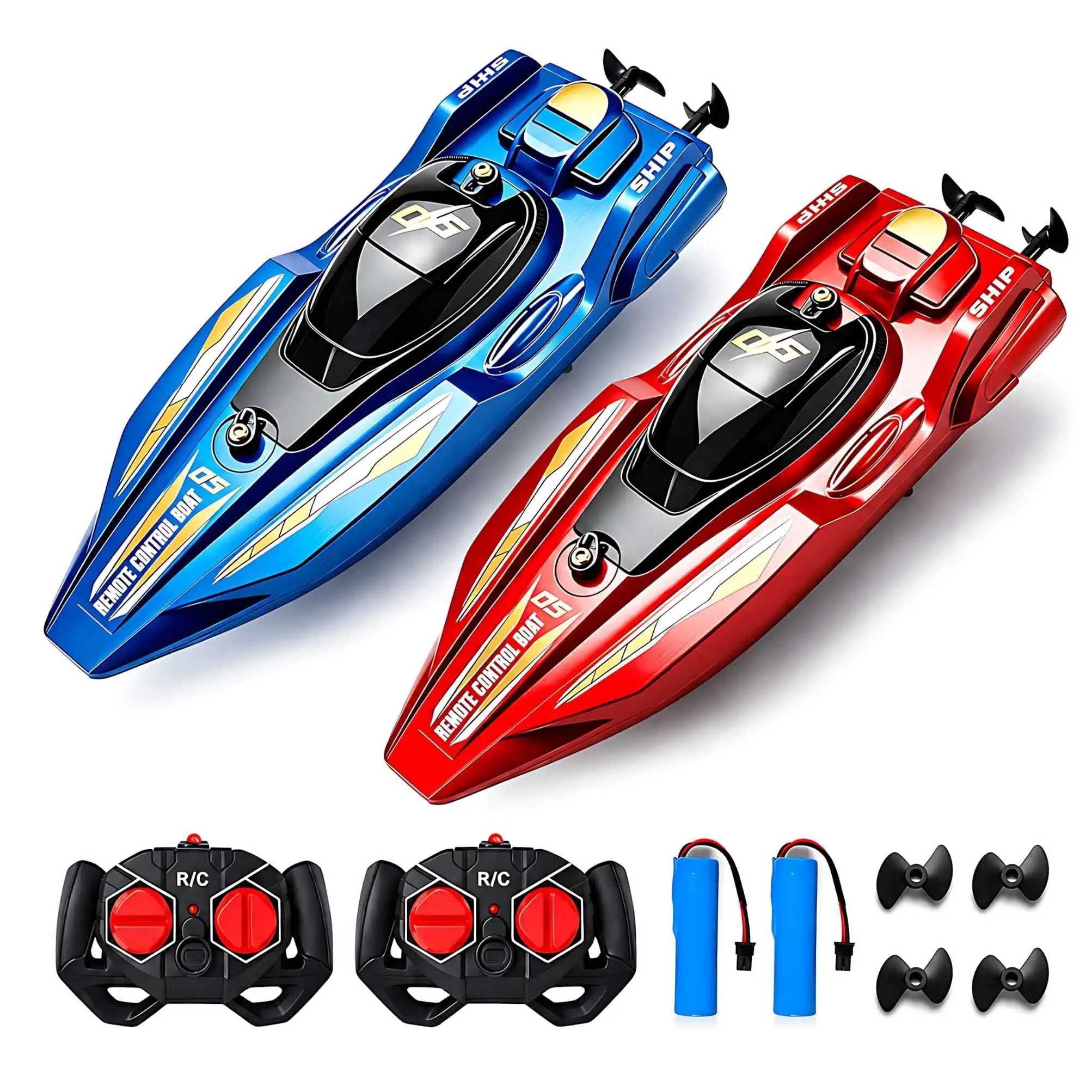 2Pcs RC Speed Boat Set Remote Control Racing Boat Dual Motor Waterproof Electric Watercraft Toy for Pool Lake Kids Boys Girls
2Pcs RC Speed Boat Set Remote Control Racing Boat Dual Motor Waterproof Electric Watercraft Toy for Pool Lake Kids Boys Girls
