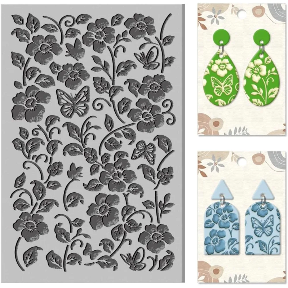 Текстура глины в виде бабочки, коврик в стиле ретро с узором виноградной лозы, текстурные листы, инструменты для изготовления глиняной текстуры «сделай сам», набор для изготовления серег, комплект для изготовления ювелирных изделий
Текстура глины в виде бабочки, коврик в стиле ретро с узором виноградной лозы, текстурные листы, инструменты для изготовления глиняной текстуры «сделай сам», набор для изготовления серег, комплект для изготовления ювелирных изделий