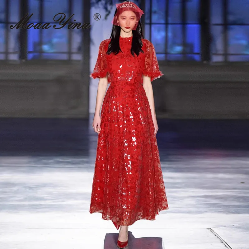 MoaaYina ruffled short sleeved cloak with heavy sequin embroidery, waist cinching, grand display, festive bridal dress and dress
MoaaYina ruffled short sleeved cloak with heavy sequin embroidery, waist cinching, grand display, festive bridal dress and dress