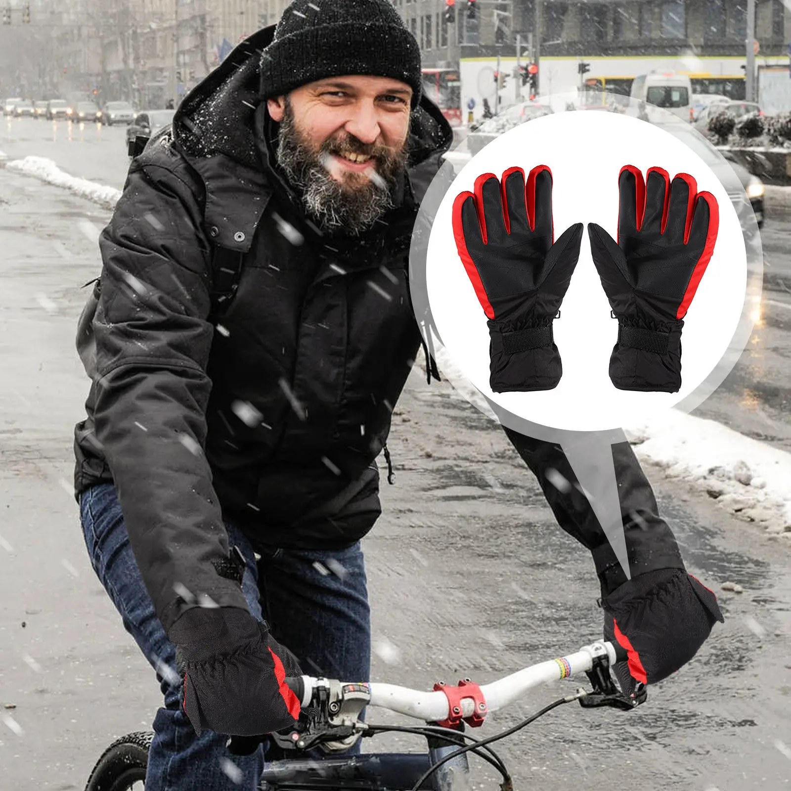 1Pair Heated Gloves Full Hand Heat Coverage Soft Elastic Winter Mitten for Cold Weather Riding Skiing Hiking Thermal Windproof
1Pair Heated Gloves Full Hand Heat Coverage Soft Elastic Winter Mitten for Cold Weather Riding Skiing Hiking Thermal Windproof