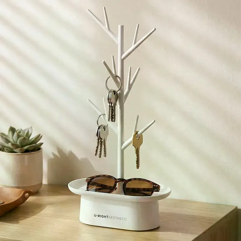 Tree Shaped Jewelry Organizer Stand With Tray Key Holder For Necklaces Earrings Rings
Tree Shaped Jewelry Organizer Stand With Tray Key Holder For Necklaces Earrings Rings