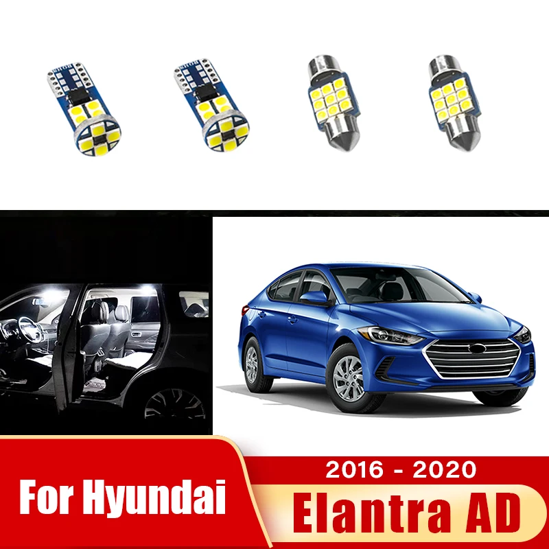 4pcs Error Free Car 12v LED Bulbs For Hyundai Elantra AD 2016 2017 2018 2019 2020 Interior Reading Lamp Trunk Light Accessories
4pcs Error Free Car 12v LED Bulbs For Hyundai Elantra AD 2016 2017 2018 2019 2020 Interior Reading Lamp Trunk Light Accessories