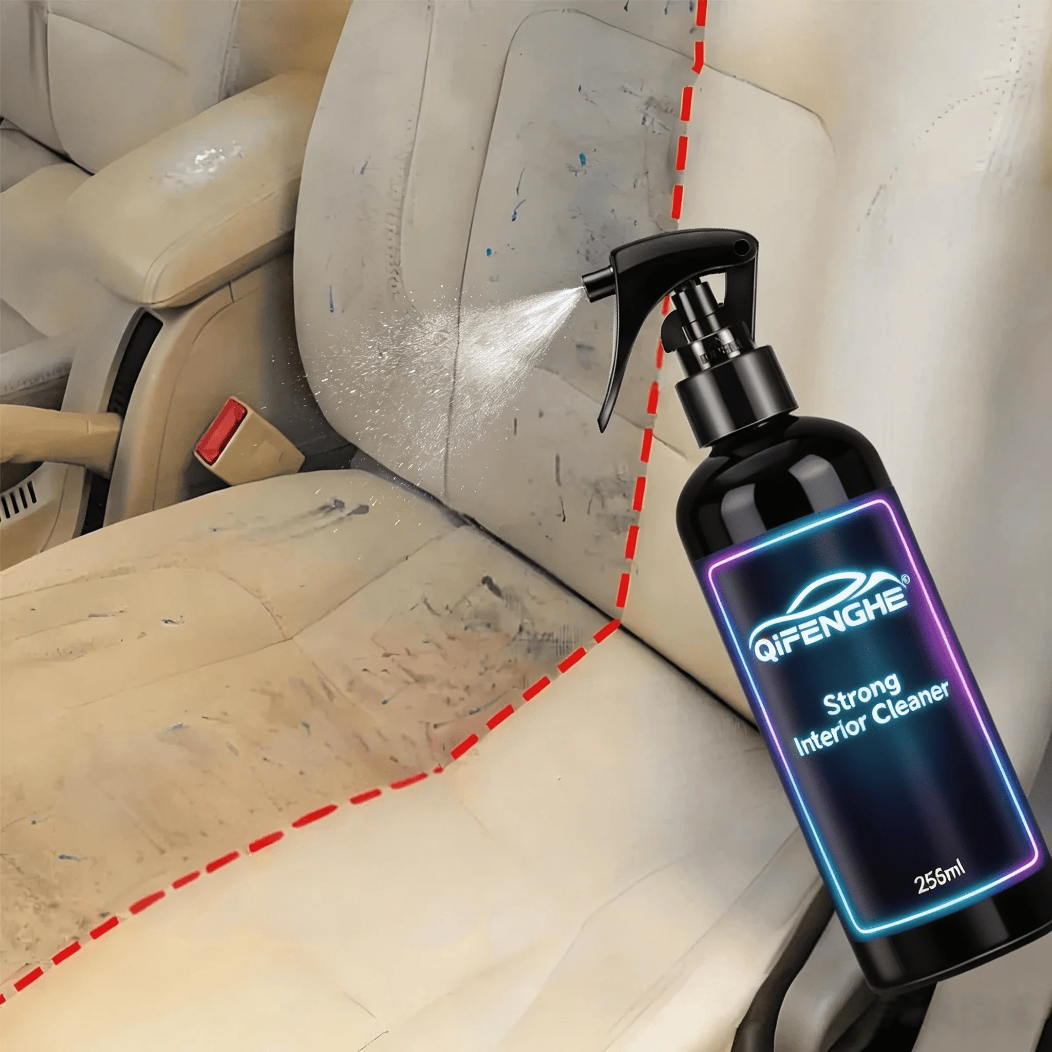 Car Interior Cleaner Agent Ceiling Cleaner Leather Flannel Woven Fabric Water Free Multipurpose Auto Dash Cleaning Tool 256ml
Car Interior Cleaner Agent Ceiling Cleaner Leather Flannel Woven Fabric Water Free Multipurpose Auto Dash Cleaning Tool 256ml