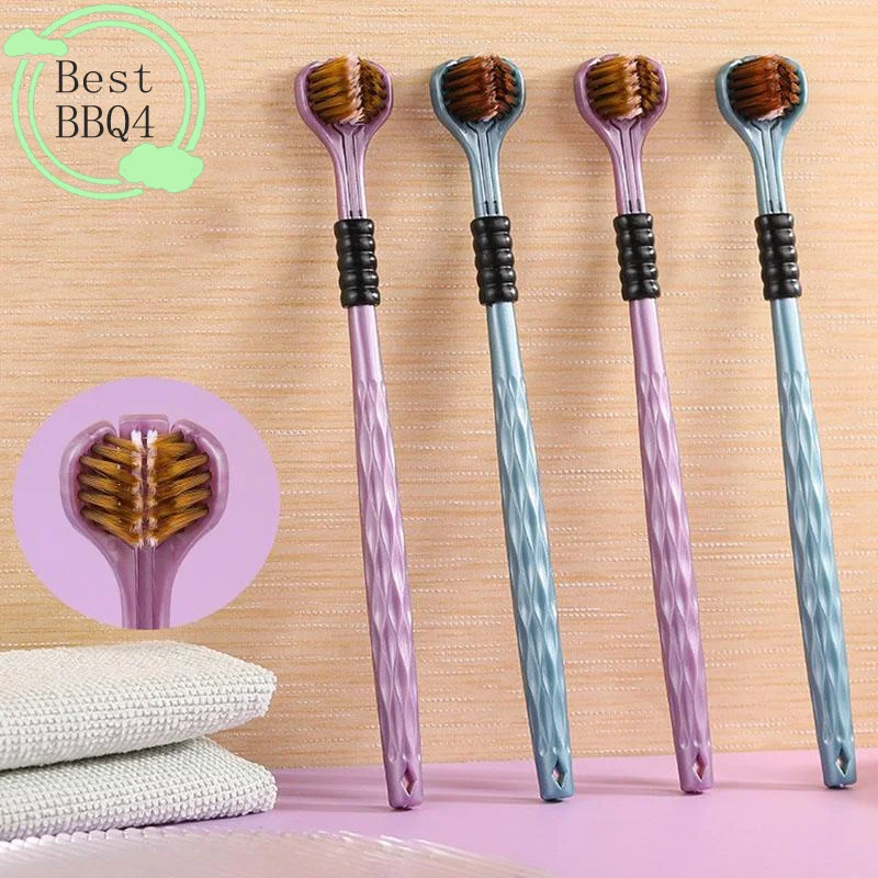 (BBQ4)2pc 3D Stereo Three-Sided Toothbrush Ultra Fine Soft Hair Adult Tongue Scraper Oral Care 360° Cleaning Teeth Brush
(BBQ4)2pc 3D Stereo Three-Sided Toothbrush Ultra Fine Soft Hair Adult Tongue Scraper Oral Care 360° Cleaning Teeth Brush