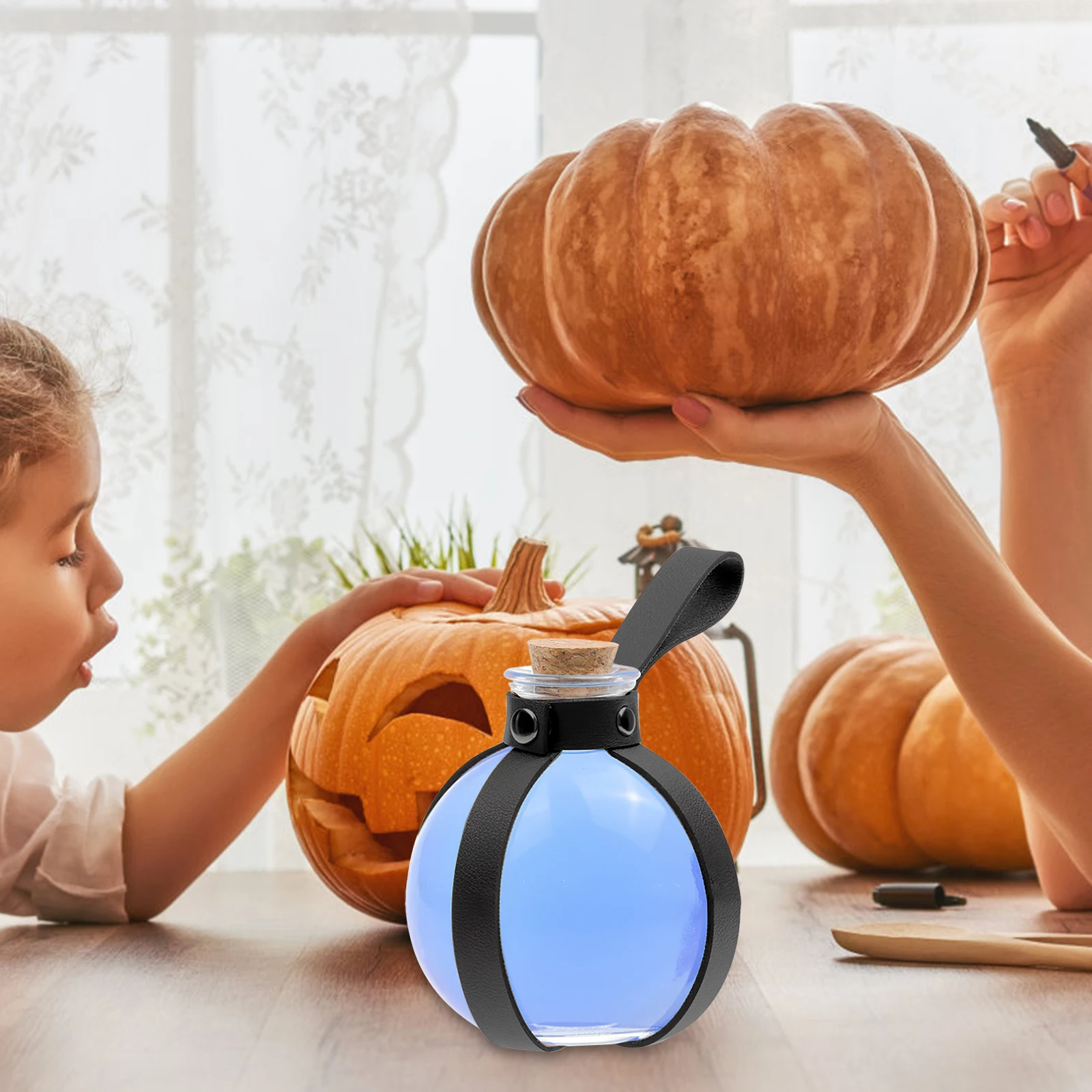 Dark Potion Bottle Case Realistic Belt Glass Cosplay Small Protection Black Halloween Spherical Bottle Supplies
Dark Potion Bottle Case Realistic Belt Glass Cosplay Small Protection Black Halloween Spherical Bottle Supplies