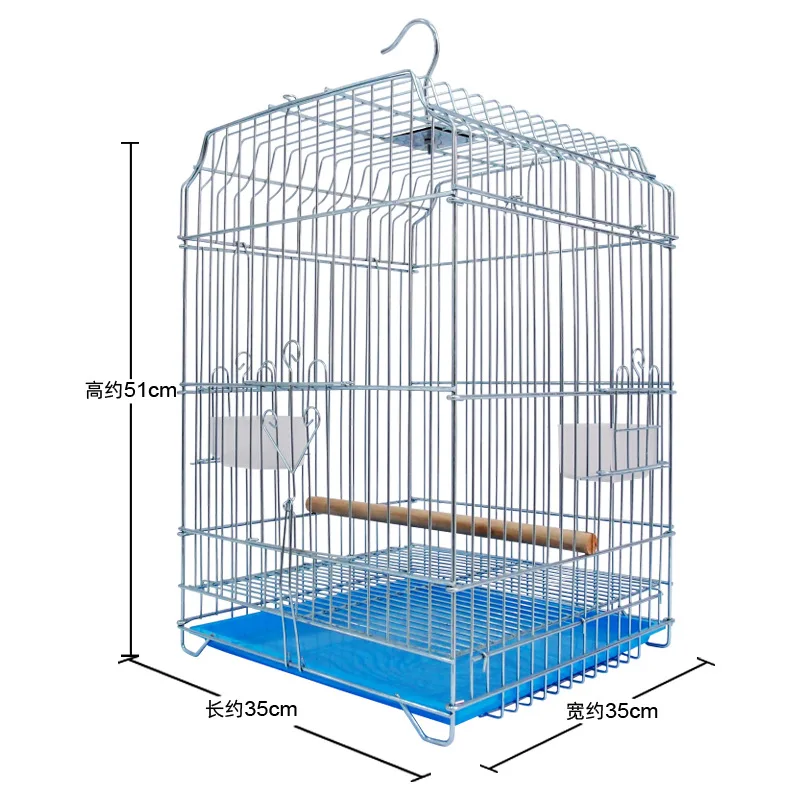 36x35x52 cm Wholesale High Quality Large Bird Cage Galvanized Bird Cage Parrot Cage
36x35x52 cm Wholesale High Quality Large Bird Cage Galvanized Bird Cage Parrot Cage