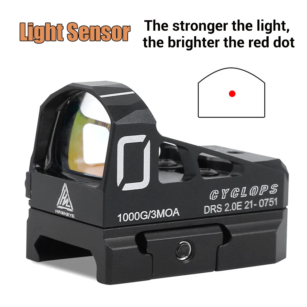 Light Sensor Red Dot Sight Mini Compact Open Reflex Pistol Sight with LED 3 MOA Red Dot Suit for 20mm Rail Glock Pistol 17 19
Light Sensor Red Dot Sight Mini Compact Open Reflex Pistol Sight with LED 3 MOA Red Dot Suit for 20mm Rail Glock Pistol 17 19