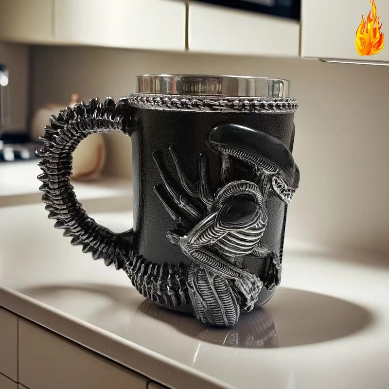 Alien Themed Stainless Steel Mug - Pirate Striped Design for Halloween/Christmas Gifts, Birthday Present for Men
Alien Themed Stainless Steel Mug - Pirate Striped Design for Halloween/Christmas Gifts, Birthday Present for Men