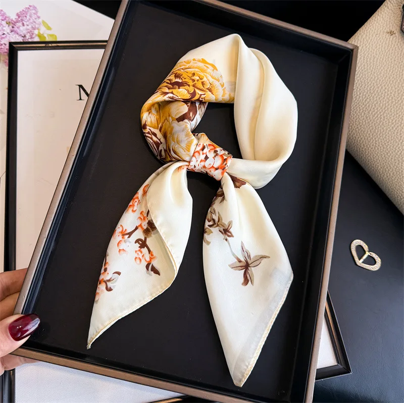 Scarf Wrap Hijab Silk Women's Shawl Bandana Headband Neckerchief Foulards Femme Accesories Designer Ribbon Hair Bands
Scarf Wrap Hijab Silk Women's Shawl Bandana Headband Neckerchief Foulards Femme Accesories Designer Ribbon Hair Bands