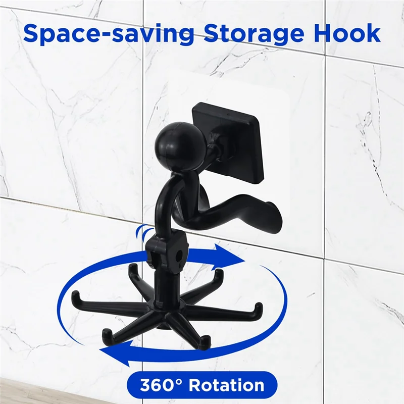 Practical-360° Rotating Utensil Holder Hook, 5-Piece Set, Self-Adhesive, Strong Load-Bearing, For Kitchen Bathroom Wardrobe
Practical-360° Rotating Utensil Holder Hook, 5-Piece Set, Self-Adhesive, Strong Load-Bearing, For Kitchen Bathroom Wardrobe