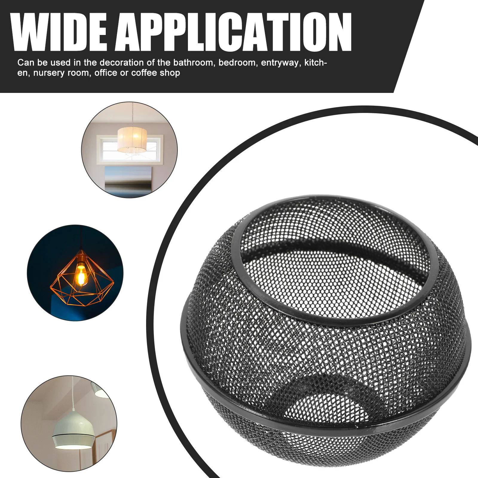 Pendant Light Shade Iron Hollow Ball Shape Decorative Lampshade Lightweight Hanging Lamp Bulb Cage Guard Lighting
Pendant Light Shade Iron Hollow Ball Shape Decorative Lampshade Lightweight Hanging Lamp Bulb Cage Guard Lighting