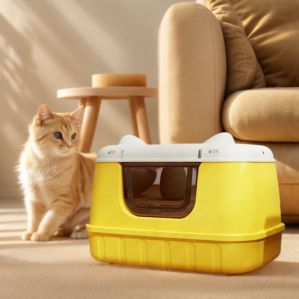 Большой закрытый лоток для кошек с совком, подходит для крупных пород или многокотных домохозяйств
Большой закрытый лоток для кошек с совком, подходит для крупных пород или многокотных домохозяйств