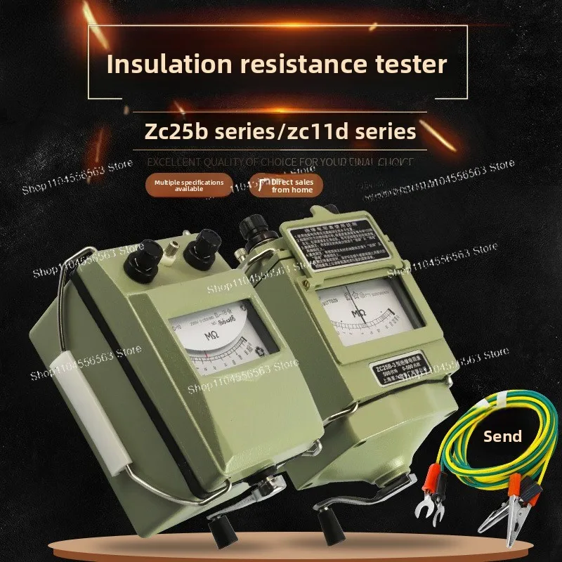Тестер изоляции ZC25B-3, ручной мегомметр для измерения электрического сопротивления
Тестер изоляции ZC25B-3, ручной мегомметр для измерения электрического сопротивления