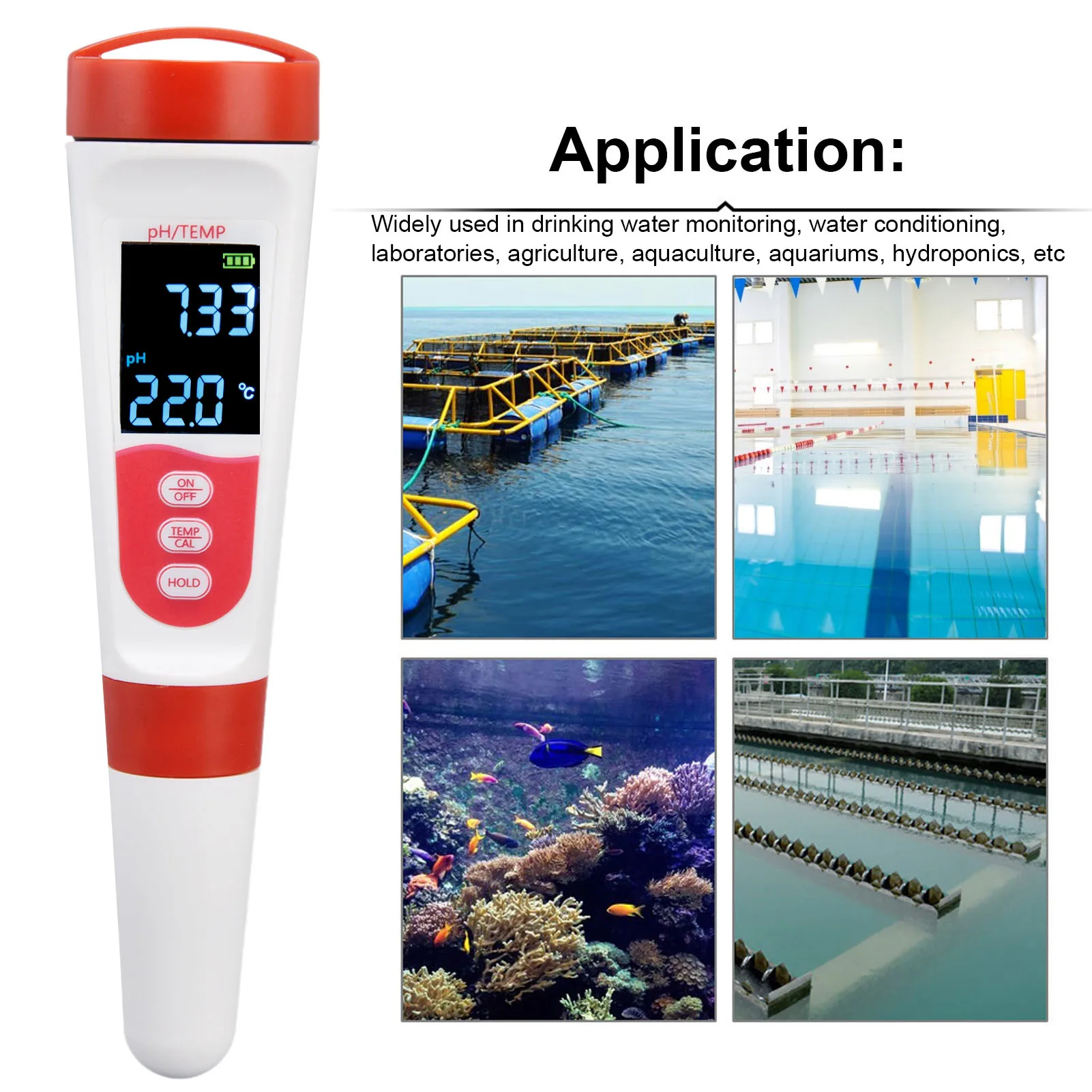 PH Tester LCD Mode Measure PH/EC/Temperature Meter Digital Water Quality Monitor Testing Tools For Pools Drinking Water Aquarium
PH Tester LCD Mode Measure PH/EC/Temperature Meter Digital Water Quality Monitor Testing Tools For Pools Drinking Water Aquarium