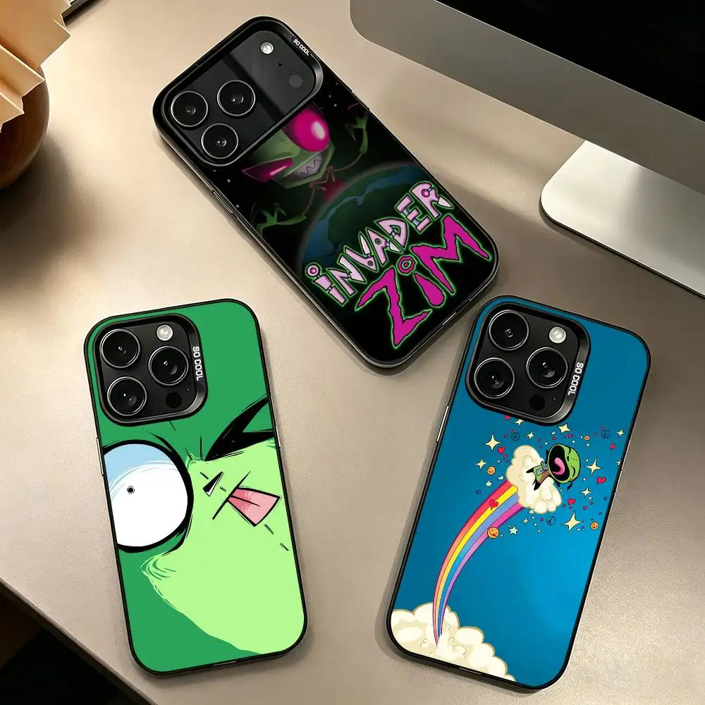 Cartoon I-Invader Z-Zim Gift Phone Case For iPhone 17,16,15,14,13,12,11 Plus,Pro Max,XS,Colorful Silver Phone case Funda Cover
Cartoon I-Invader Z-Zim Gift Phone Case For iPhone 17,16,15,14,13,12,11 Plus,Pro Max,XS,Colorful Silver Phone case Funda Cover