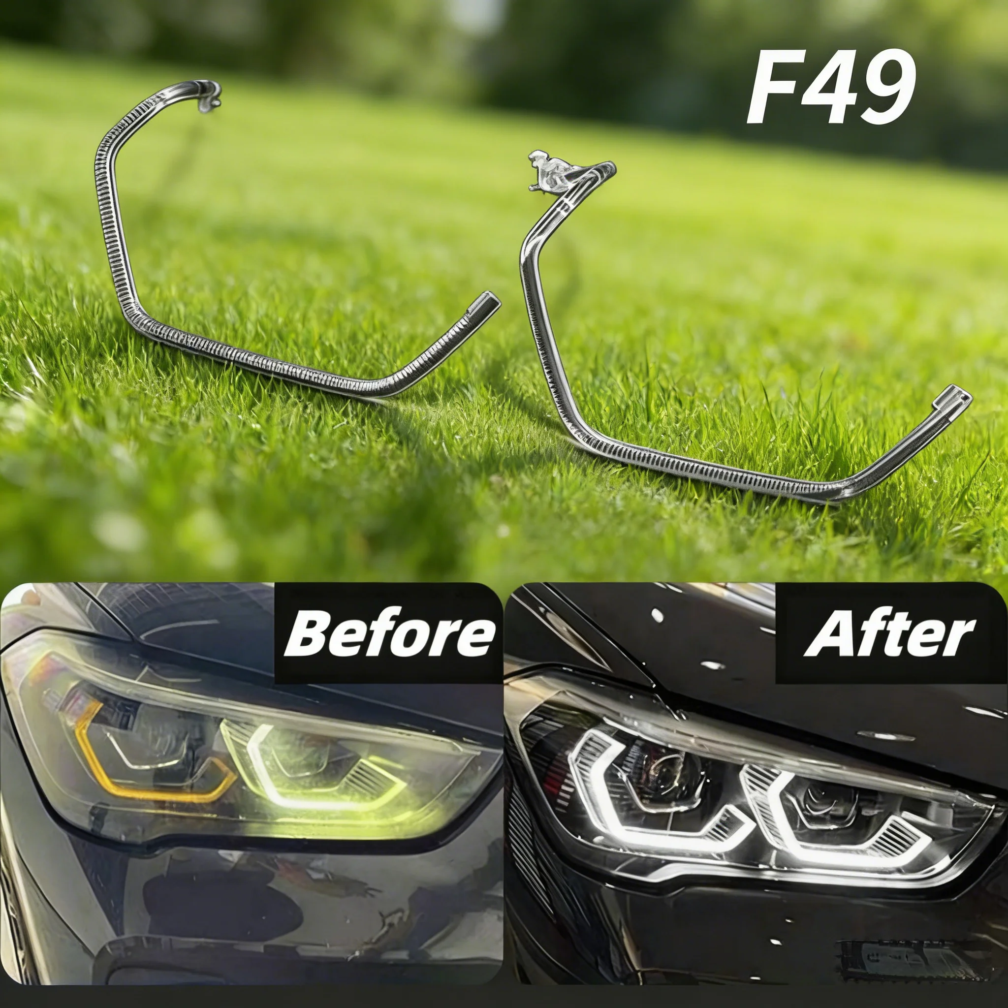 Для BMW X1 F49 F48 2019 2020 2022 Автомобильные светодиодные направляющие полосы для фар «ангельские глазки» Акриловые трубки DRL Аксессуары для дневных ходовых огней
Для BMW X1 F49 F48 2019 2020 2022 Автомобильные светодиодные направляющие полосы для фар «ангельские глазки» Акриловые трубки DRL Аксессуары для дневных ходовых огней